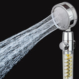 Maxbell Propeller Driven Shower Head Water Saving Turbocharged Shower Head Gold