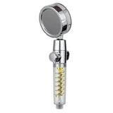 Maxbell Propeller Driven Shower Head Water Saving Turbocharged Shower Head Gold