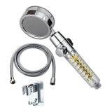 Maxbell Propeller Driven Shower Head Water Saving Turbocharged Shower Head Gold