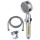 Maxbell Propeller Driven Shower Head Water Saving Turbocharged Shower Head Gold