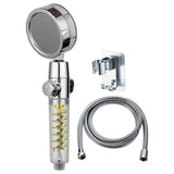 Maxbell Propeller Driven Shower Head Water Saving Turbocharged Shower Head Gold
