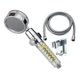 Maxbell Propeller Driven Shower Head Water Saving Turbocharged Shower Head Gold