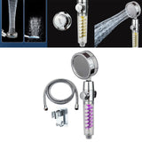 Maxbell Propeller Driven Shower Head Water Saving Turbocharged Shower Head Purple