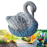 Maxbell Swan Flowerpot Plant Pot Flower Pot Garden Decoration Outdoor 20x14x19cm