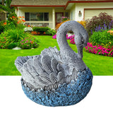 Maxbell Swan Flowerpot Plant Pot Flower Pot Garden Decoration Outdoor 20x14x19cm