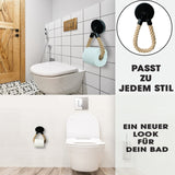 Maxbell Hanging Rope Toilet Paper Holder Wall Mounted Hand Towel Holder for Bathroom