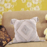 Maxbell Boho Moroccan Throw Pillow Covers Sofa Bed Geometric Tassels Cushion Cases Beige 45x45cm