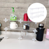 Maxbell Acrylic Storage Rack Standing Shelf Bathroom Kitchen Storage Organization Matte Clear