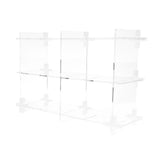 Maxbell Acrylic Storage Rack Standing Shelf Bathroom Kitchen Storage Organization Clear