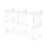 Maxbell Acrylic Storage Rack Standing Shelf Bathroom Kitchen Storage Organization Clear