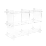 Maxbell Acrylic Storage Rack Standing Shelf Bathroom Kitchen Storage Organization Clear