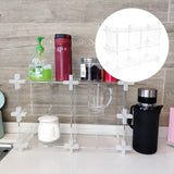 Maxbell Acrylic Storage Rack Standing Shelf Bathroom Kitchen Storage Organization Clear