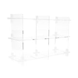 Maxbell Acrylic Storage Rack Standing Shelf Bathroom Kitchen Storage Organization Clear