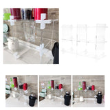 Maxbell Acrylic Storage Rack Standing Shelf Bathroom Kitchen Storage Organization Clear