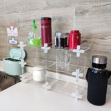 Maxbell Acrylic Storage Rack Standing Shelf Bathroom Kitchen Storage Organization Clear