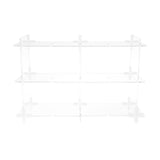 Maxbell Acrylic Storage Rack Standing Shelf Bathroom Kitchen Storage Organization Clear