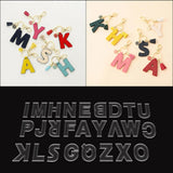 Maxbell 26pcs DIY Handmade Leather Clear Acrylic Letter Pattern Stencil Template