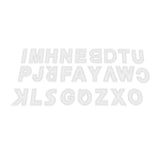 Maxbell 26pcs DIY Handmade Leather Clear Acrylic Letter Pattern Stencil Template