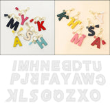 Maxbell 26pcs DIY Handmade Leather Clear Acrylic Letter Pattern Stencil Template