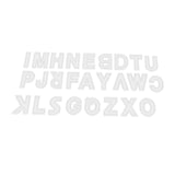 Maxbell 26pcs DIY Handmade Leather Clear Acrylic Letter Pattern Stencil Template