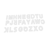 Maxbell 26pcs DIY Handmade Leather Clear Acrylic Letter Pattern Stencil Template