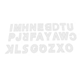 Maxbell 26pcs DIY Handmade Leather Clear Acrylic Letter Pattern Stencil Template