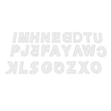 Maxbell 26pcs DIY Handmade Leather Clear Acrylic Letter Pattern Stencil Template