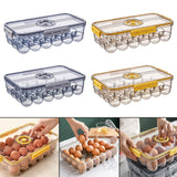 Maxbell Eggs Holder Food Storage Egg Box Refrigerator Container Case Yellow 24 Grid