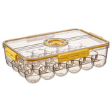 Maxbell Eggs Holder Food Storage Egg Box Refrigerator Container Case Yellow 24 Grid