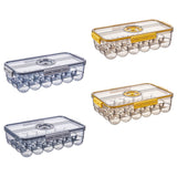 Maxbell Eggs Holder Food Storage Egg Box Refrigerator Container Case Yellow 24 Grid