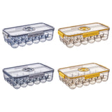 Maxbell Eggs Holder Food Storage Egg Box Refrigerator Container Case Yellow 24 Grid