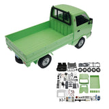 Maxbell RC Truck Unassembled Kit 1:10 2WD Simulation Drift Truck Brushed LED Light green