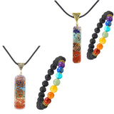 Maxbell Necklace Bracelet Jewelry Set Jewelry Crystal Stones Spiritual Pendant Reiki Style 1