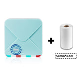 Maxbell Photo Printer Portable Thermal Printer Smartphone for Study List  Blue