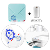 Maxbell Photo Printer Portable Thermal Printer Smartphone for Study List  Blue
