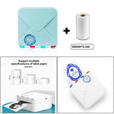 Maxbell Photo Printer Portable Thermal Printer Smartphone for Study List  Blue