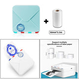 Maxbell Photo Printer Portable Thermal Printer Smartphone for Study List  Blue