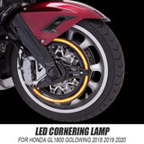 Maxbell LED Cornering Lamp Rotor Cover Ring Light for Honda GL1800 Goldwing Black