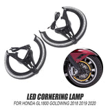 Maxbell LED Cornering Lamp Rotor Cover Ring Light for Honda GL1800 Goldwing Black