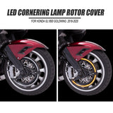 Maxbell LED Cornering Lamp Rotor Cover Ring Light for Honda GL1800 Goldwing Black