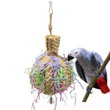 Maxbell Pet Parrot Bird Chewing Toy Colorful Swing Parakeet Training Foraging Toys