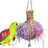 Maxbell Pet Parrot Bird Chewing Toy Colorful Swing Parakeet Training Foraging Toys