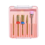 Maxbell 5 Pieces Nail Drill Bits Ceramic Set for Remove Poly Gel Nails  JH005