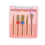 Maxbell 5 Pieces Nail Drill Bits Ceramic Set for Remove Poly Gel Nails  JH005