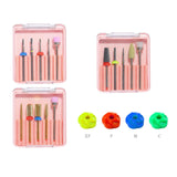 Maxbell 5 Pieces Nail Drill Bits Ceramic Set for Remove Poly Gel Nails  JH005