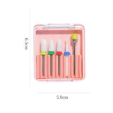 Maxbell 5 Pieces Nail Drill Bits Ceramic Set for Remove Poly Gel Nails  JH005