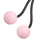 Maxbell Weighted Skipping Jump Rope 2-In-1 Cordless Ropes Indoor Outdoor Equipment Light Pink