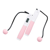 Maxbell Weighted Skipping Jump Rope 2-In-1 Cordless Ropes Indoor Outdoor Equipment Light Pink