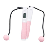 Maxbell Weighted Skipping Jump Rope 2-In-1 Cordless Ropes Indoor Outdoor Equipment Light Pink