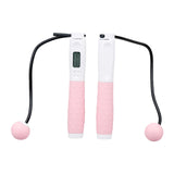 Maxbell Weighted Skipping Jump Rope 2-In-1 Cordless Ropes Indoor Outdoor Equipment Light Pink